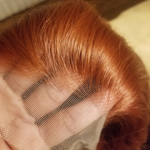Copper Red Lace Front Wig main image 8
